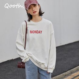 Autumn Ins Japanese Style Outfit Casual Shirts Women Tops Full Sleeve Regular Length Loose Sweatshirt Cotton CHIC QT203 210518