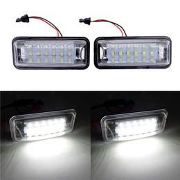 2 Pcs White LED Car Tail Light Number Lamps 18 License Plate Light Replacment Trim For Subaru/BRZ/Legacy/WR X/STI Impreza/XV