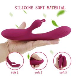 NXYVibrator Rabbit Vibrator 10 Speed G Spot Dildo Silicone Waterproof Clitoris Stimulator Vagina Massager Sex Toys for Women 1123