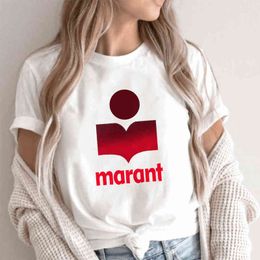 Mode Frauen T-Shirt Designer T-Shirt Marant Femme T-Shirt Frauen Baumwolle Harajuku T-Shirt O-Neck Frauen kausale Maranttshirts Mode lose Tee T-Shirt C 835