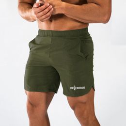 Brand Fitness Men Bodybuilding Shorts Man Summer Gyms Warriors Workout Breathable Quick dry Sportswear Jogger Beach Short Pants 210421