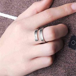 Vintage Inspirational Ring Keep Going Rings Adjustable Friendship Jewelry Gift for Women Men G1125