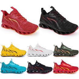 Running Shoes non-brand men fashion trainers white black yellow gold navy blue bred green mens sports sneakers #200