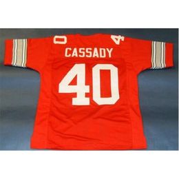 Rare 009 Youth women Vintage #40 HOWARD HOPALONG CASSADY CUSTOM COLLEGE Football Jersey size s-5XL or custom any name or number jersey