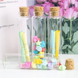 50pcs DIY Glass Bottles with Cork Crafts Wedding Empty Storage Jar Bottle 55ml Liquid Pill Powder Jewellery Ornament Bottlesjars