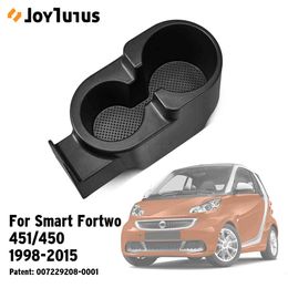 Upgraded Car Drinks Mount Centre Console Double Cup Holder for Smart Fortwo 451/450 1998-2015 Organiser A4518100370
