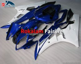 YZF R6 2006 Body Cowling For Yamaha YZF-R6 2007 YZF 600 YZF600 06 07 Blue White ABS Fairings Set (Injection Molding)