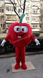 Halloween red apple Mascot Costume High Quality Cartoon Plush Animal Anime theme character Adult Size Christmas Carnival fancy dress