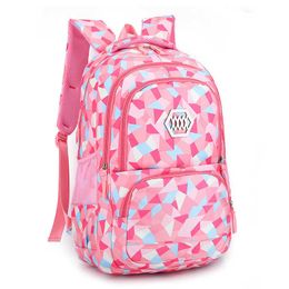 High Quatily School Bags Girls Waterproof Large Backpacks For Teenagers Boys Primary School Backpack Kids Orthopaedic Schoolbag X0529