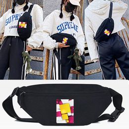 two spaces Australia - Waist Bags Two-dimensional Space Printing Fashion Chest Pack Outdoor Cross Shoulder Bag Large Capacity Unisex Belt Handbags