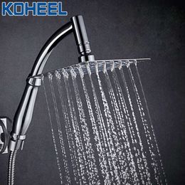 Arrival 360 Universal Chrome Finished Wall Mounted Brass Shower Arm 8 inch Shower Head and 2 Conversion Of Rod K 210724