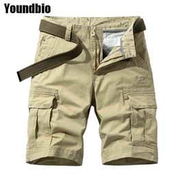 Summer Trend Men's Safari Style Shorts Fashion Casual Cotton Durable Hiking Pants Loose Large Size 6XL 210716