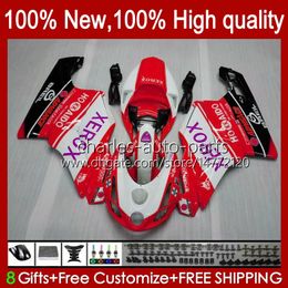 Motorcycle Body For DUCATI 749S 999S 749 999 749-999 03 04 05 06 Bodywork 27No.72 749 999 S R 2003-2006 Cowling 749R Red white 999R 2003 2004 2005 2006 OEM Fairing Kit