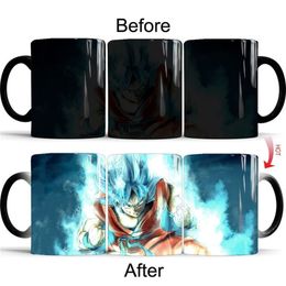 1PC Creative Classic Anime Colour Changing Coffee Mug Cup Magic Ceramic Cups Milk Cups Coffee Mugs Drinkware Gift 210804