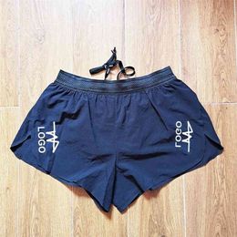 Man Sports Shorts Fast Running Speedsuit Marathon Track and Field Pants Custom 210712