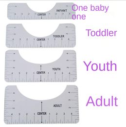 round ruler UK - Round Collar T-shirt Alignment Ruler PVC Sewing Collar Measuring Tool Rulers For Children Adults White 4 Styles Shorts Sleeve Bendable Tools H41WYCX
