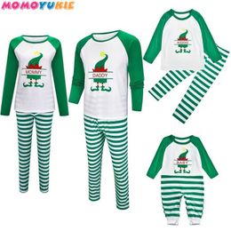 Family Christmas Pajamas Set Warm Adult Kids Girls Boy Mommy Sleepwear Nightwear Mother Daughter Clothes Matching Family Outfits 210713
