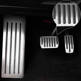 For 3 3 Aluminum alloy Foot Accelerator Brake Pedal Cover Car Interior Accessories Model three