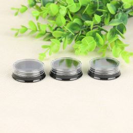3g Round Plastic Jars Bottle with Clear Lids Refillable Makeup Cream Eyeshadow Lip Balm Sample Storage Container Pot
