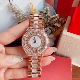 classic Women Stainless Steel geometric Diamonds watches Fashion Rhinestone Quartz Wristwatch Ladies Bracelet