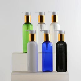Storage Bottles & Jars 200ml High Quality Lotion Pump Black White Cosmetic Container Liquid Soap Dispenser Refillable Shampoo Shower Gel Bot