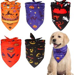 Dog Apparel cat new triangle saliva towel Halloween party suit costume accessory decoration