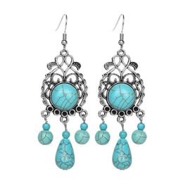 Fashion Bohemian Long Drop Earrings For Women Turkey Jewellery Vintage Ethnic Gypsy Tassel Boho Earrings