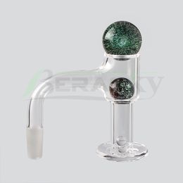 DHL!!! Beracky Full Weld Terp Slurper Smoking Quartz Banger With Glass Marble Ball Pearls 20mmOD 10mm 14mm 18mm Seamless Bevelled Edge Blender Nails For Bongs Dab Oil Rigs