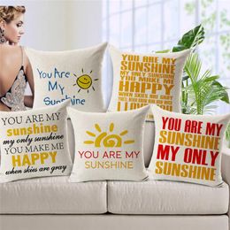 Cushion/Decorative Pillow Cartoon Style Colorful Letters Set Red Yellow Blue Decoration Apartment Dormitory Bed Square Pillowcase Polyester