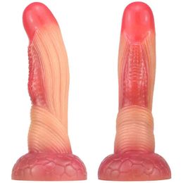NXY Dildos Anal Toys Old Urchin Special shaped Penis Make up Simulation Super Large Thick Soft False Adult Supplies Gay Women's 0225