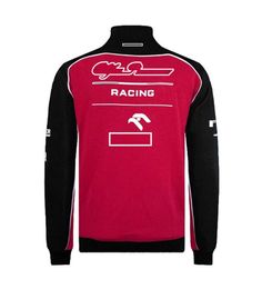 F1 Formula One Team 2021 Long Sleeve Sweater Jacket Thin Fleece Sweatshirt Spring and Autumn Jacket Team Uniform Racing Suit349g