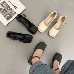 Black high heels women's spring designer design beautiful simple professional work small leather shoes basic single shoes