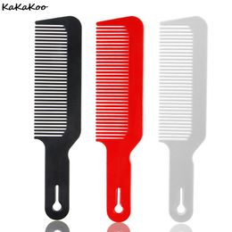Hair Brushes Clipper Comb Barber Flat Top Combs Hairdressing Cutting Salon Styling Tool