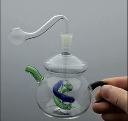 Europe and Americaglass pipe bubbler smoking pipe water Glass bong Classic teapot bottle