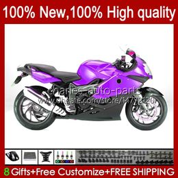 Motorcycle Bodywork For BMW K 1200 K1200 S 1200S Purple Black 2005 2006 2007 2008 2009 2010 Body 28No.90 K1200-S K-1200S 05-10 K1200S 05 06 07 08 09 10 Fairing + Tank cover