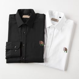 2022 Designers Mens Dress Shirts Business Fashion Casual Long Sleeve Shirt Brands Men Spring Slim Fit chemises de marque pour hommes Clothing M-3XL #07