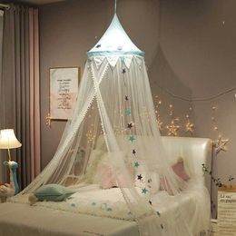 Mosquito Net Netting Kids Bed Princess Round Dome Canopy Baby Crib Hanging Tent for Childrens Room Decor Mosquitera