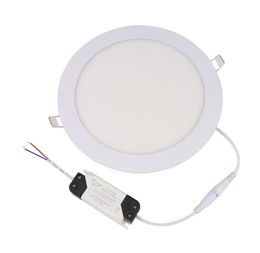 2021 9W/12W/15W/18W/21W Dimmable LED Panel lights Recessed Downlights Lamp Round/Square Led lights for indoor lights 85-265V + Led Driver