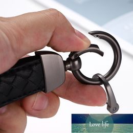 Lambskin Car Home Keychain First Hand Rope Hardware Pendant Men and Women Metal Braided Rope Ornaments