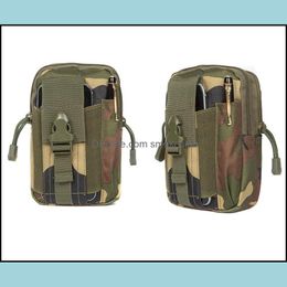 Sports & Outdoors Outdoor Bags Tactical Pouch Belt Waist Pack Bag Mti-Functional Pocket Military Fanny Portable Hunting Drop Delivery 2021 W