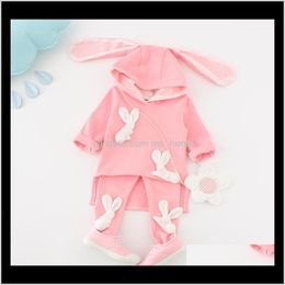 Infant Clothes Spring Autumn Baby Girls Hoodies Sport Suit Toddler Lovely Rabbit Kids Casual Tracksuit Set Ygp7G Gsprm