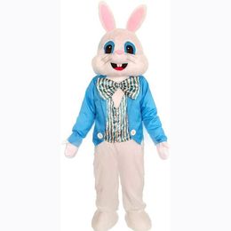 Stage Performance Easter Rabbit Mascot Costume Halloween Christmas Cartoon Character Outfits Suit Advertising Leaflets Clothings Carnival Unisex Adults Outfit