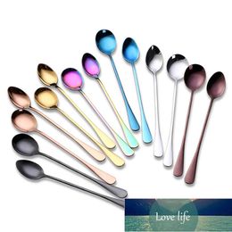 New Stainless Steel Coffee Spoon Long Handle Tea Spoons Dessert Ice Cream Kitchen Tablewear Accessories