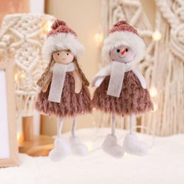 NEWChristmas Decorations Santa Claus Snow Angel Doll Christmas Tree Pendant Home Decor Gift LLF11324