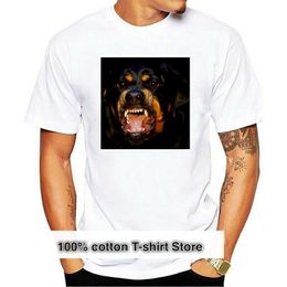 -Мужские футболки Rottweiler Growl Face Dog животное искусство графические мужчины верхняя футболка с коротким рукавом S-XL