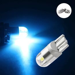 100Pcs Ice Blue T10 12V 168 194 192 2825 W5W 3030 2SMD LED Wedge Car Bulbs For Width Indicator Lamps License Plate Lights