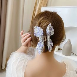 1Pcs Korean New Hair Claw Barrettes For Women Fashion Girl Bowknot Geometric Hollow Out Headwear Hair Accessories Crab Hair Clip