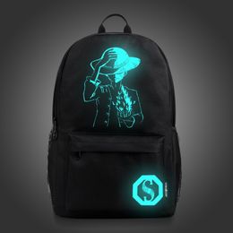 Luminous Teenagers School Bags Large Capacity Boy's Backpack Girls Waterproof Travelling Men's Casual Bag