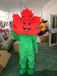 High quality maple leaf Mascot Costumes Christmas Fancy Party Dress Cartoon Character Outfit Suit Adults Size Carnival Xmas Fun Performance Easter Theme Clothes