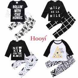 Spring Baby Boys Clothes Suits 2-Pieces Sets Cotton Toddler T-Shirts Pants Character Fashion Boy Outfits 0 1 2 3 Year 210413